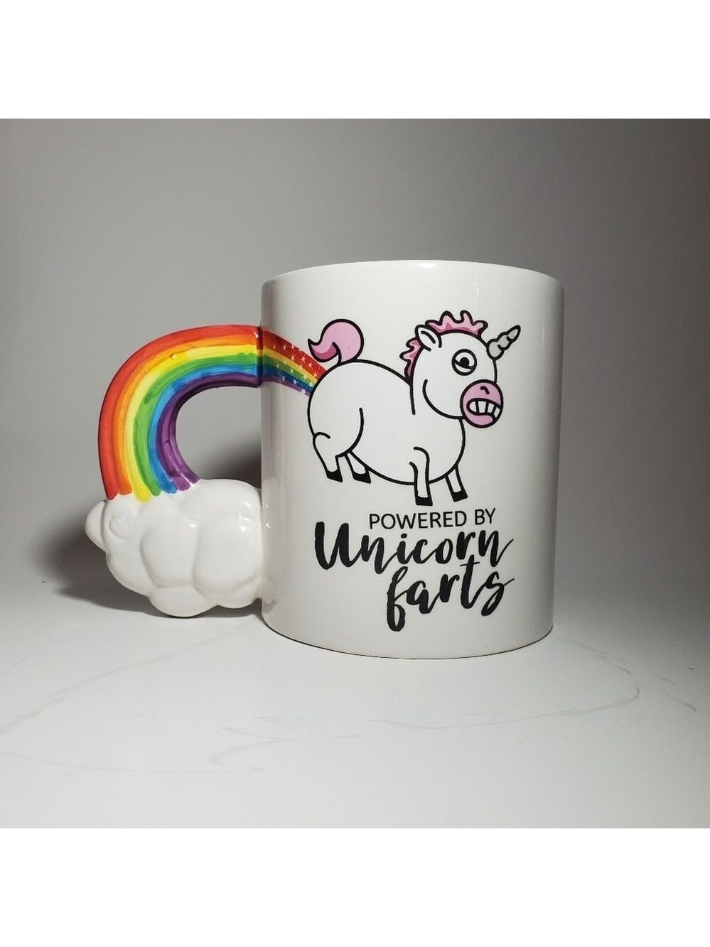 BigMouth Inc. Coffee Mug - “Powered by Unicorn Farts”, Novelty Coffee Mug, 20 oz